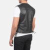Black Brandon Pure Leather Vest