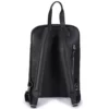 Black Leather Shoulder Bag for Laptop