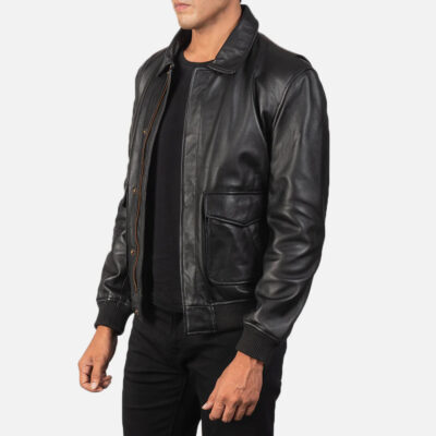 Black Soft Leather Jacket Men First