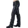 Bootcut Leather Chaps with Side Snaps