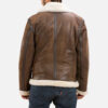 Forest Double Face Shearling Jacket Back