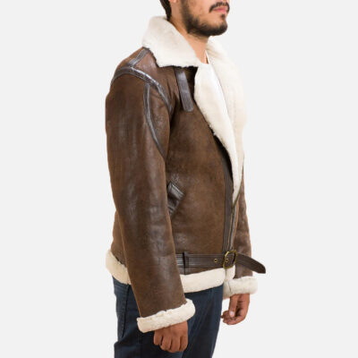 Forest Double Face Shearling Jacket Side two