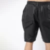 Perforated Leather Shorts For Men - Dotted Leather Shorts back side