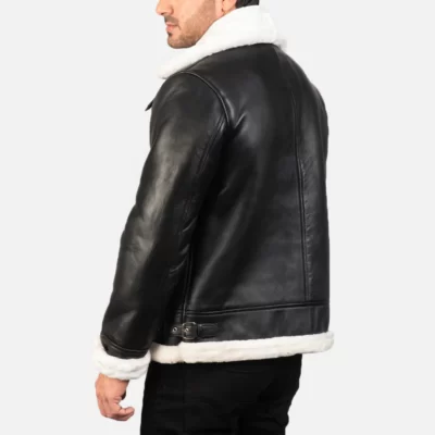 Soft Leather Jacket with Fur Back