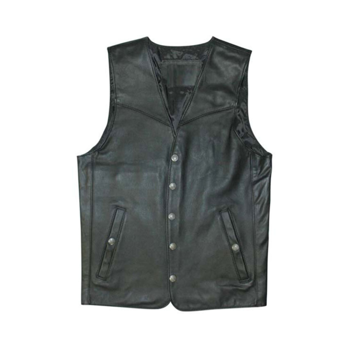 Black Premium Buttons Vest