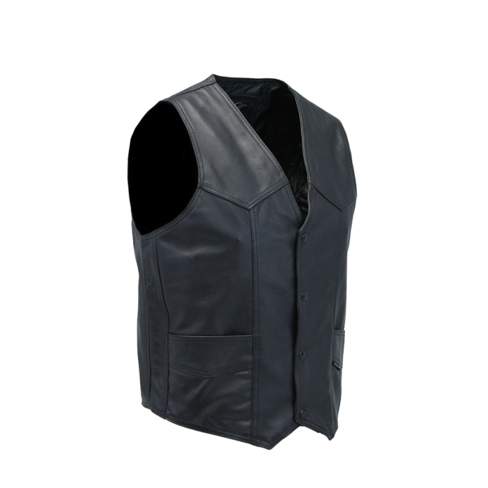 Men's Western Ultra Soft Lambskin Leather Vest