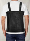 TUPAC SUSPENDER LEATHER VEST Back View